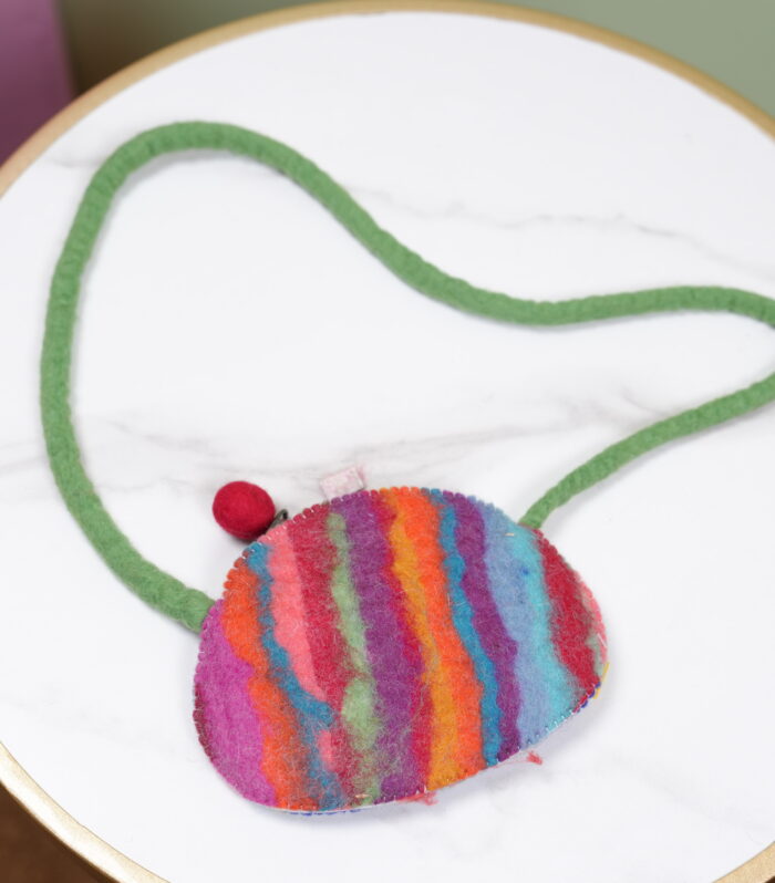 Crossbody felt bag