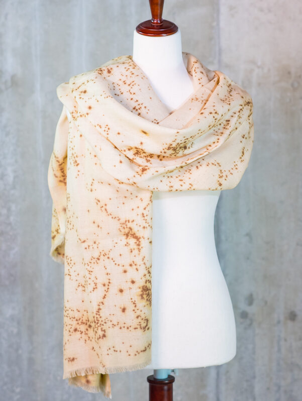 Warm Ivory Speckled Pashmina Wrap